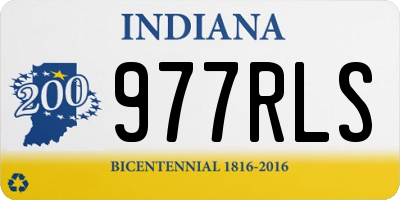IN license plate 977RLS