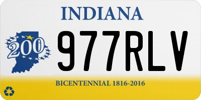 IN license plate 977RLV