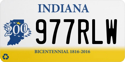 IN license plate 977RLW