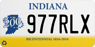 IN license plate 977RLX
