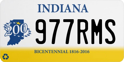 IN license plate 977RMS
