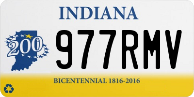 IN license plate 977RMV