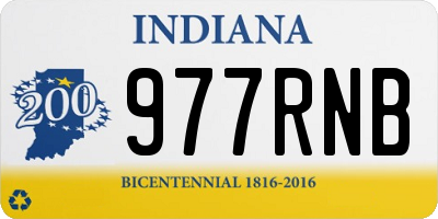 IN license plate 977RNB