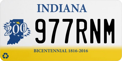 IN license plate 977RNM