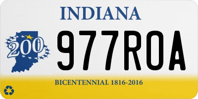 IN license plate 977ROA