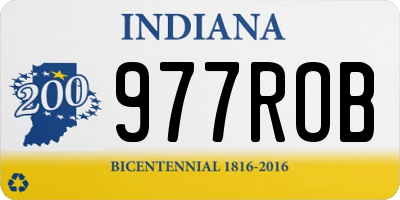 IN license plate 977ROB