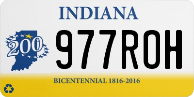IN license plate 977ROH