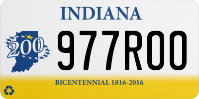 IN license plate 977ROO