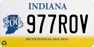 IN license plate 977ROV