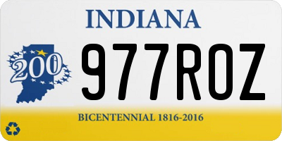 IN license plate 977ROZ