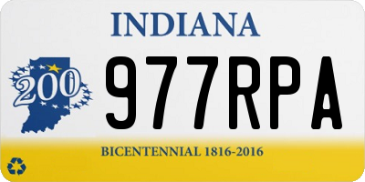 IN license plate 977RPA