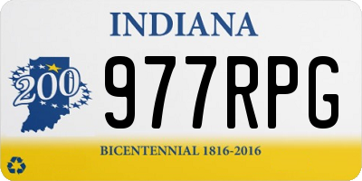 IN license plate 977RPG