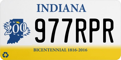IN license plate 977RPR