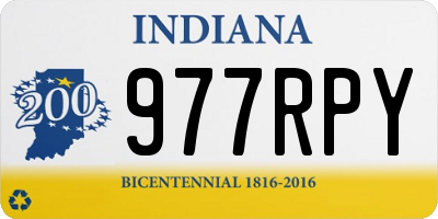 IN license plate 977RPY