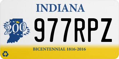 IN license plate 977RPZ