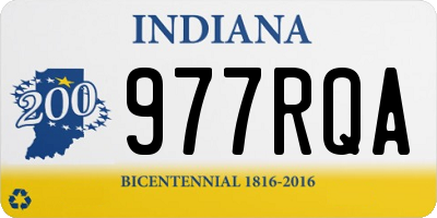 IN license plate 977RQA