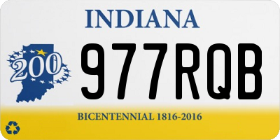 IN license plate 977RQB