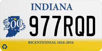 IN license plate 977RQD