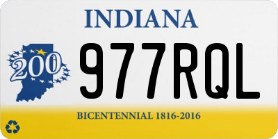 IN license plate 977RQL