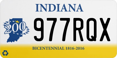 IN license plate 977RQX