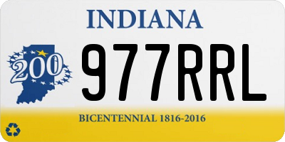 IN license plate 977RRL