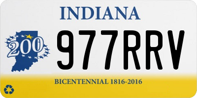 IN license plate 977RRV