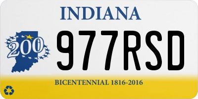 IN license plate 977RSD