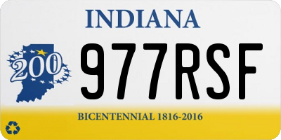 IN license plate 977RSF