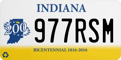 IN license plate 977RSM