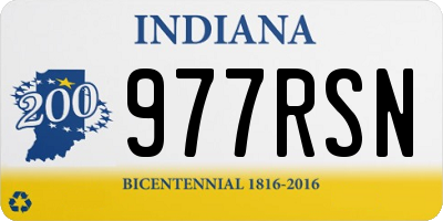 IN license plate 977RSN