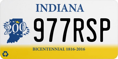 IN license plate 977RSP