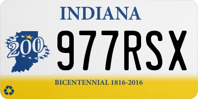 IN license plate 977RSX