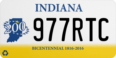 IN license plate 977RTC