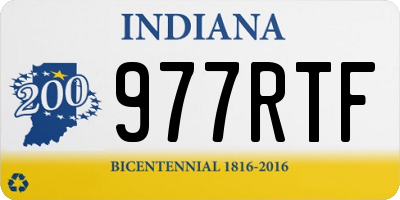 IN license plate 977RTF