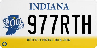 IN license plate 977RTH