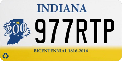IN license plate 977RTP