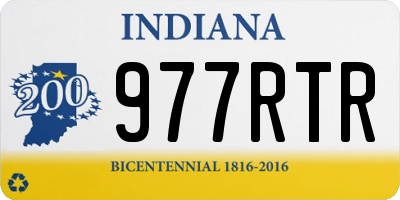 IN license plate 977RTR