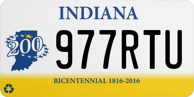 IN license plate 977RTU