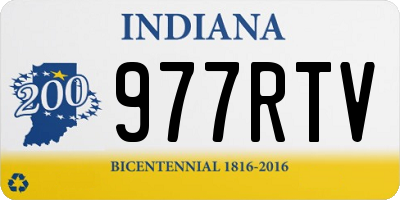 IN license plate 977RTV
