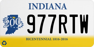 IN license plate 977RTW