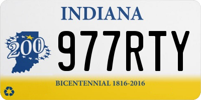 IN license plate 977RTY