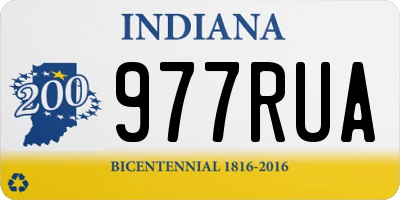 IN license plate 977RUA