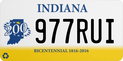 IN license plate 977RUI