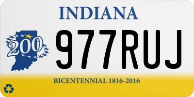 IN license plate 977RUJ