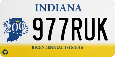 IN license plate 977RUK