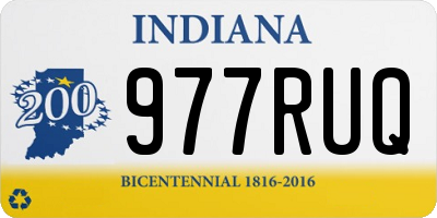 IN license plate 977RUQ
