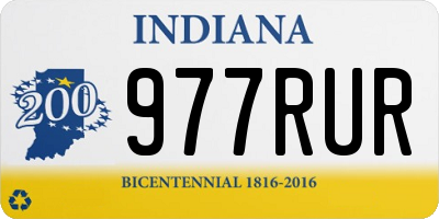 IN license plate 977RUR
