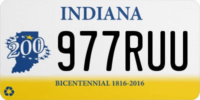 IN license plate 977RUU