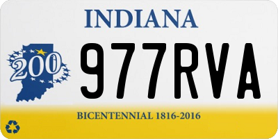 IN license plate 977RVA