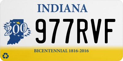 IN license plate 977RVF